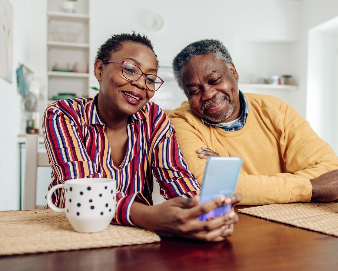 Couple Looking at Phone