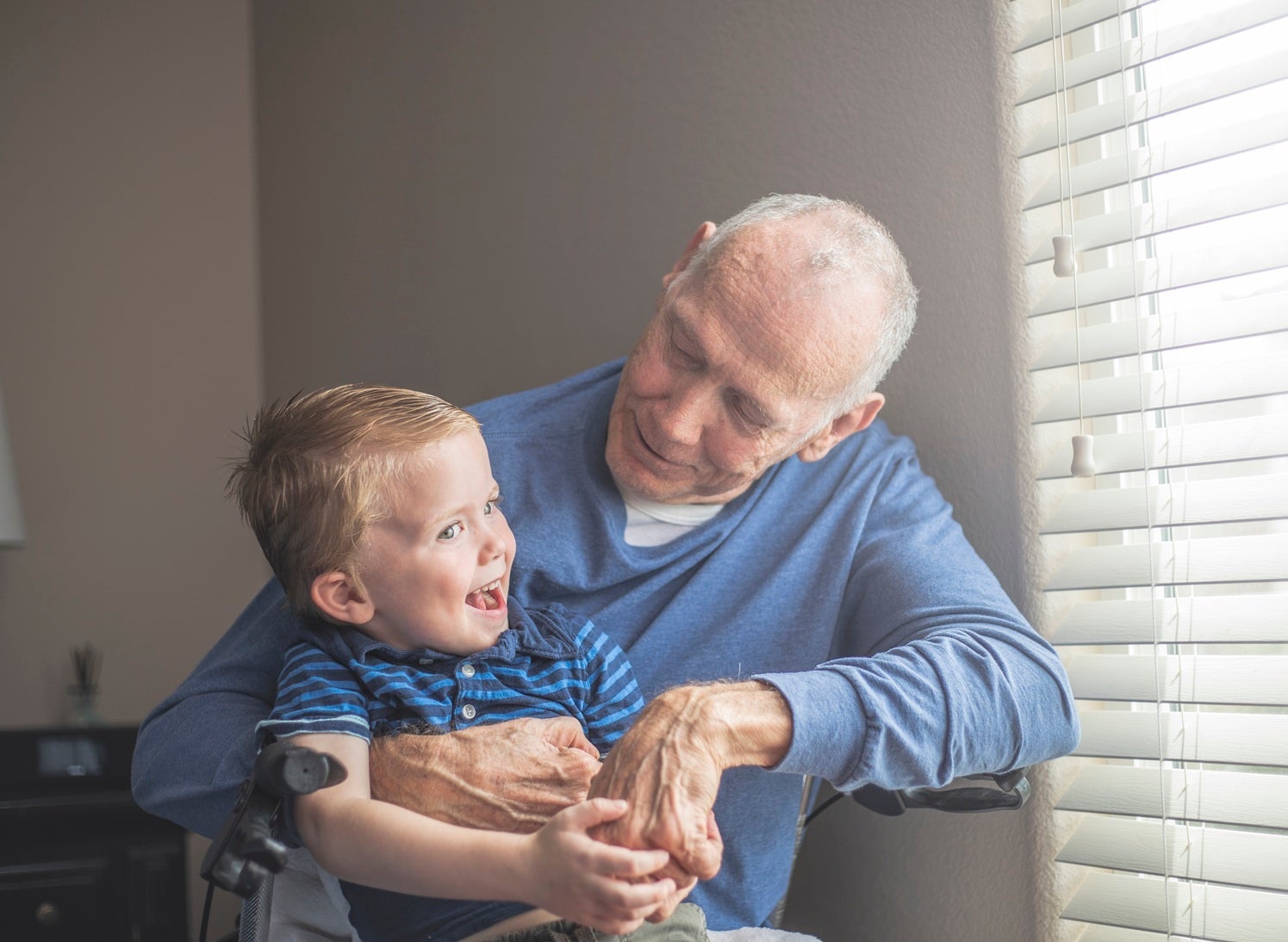 Grandfather and grandson