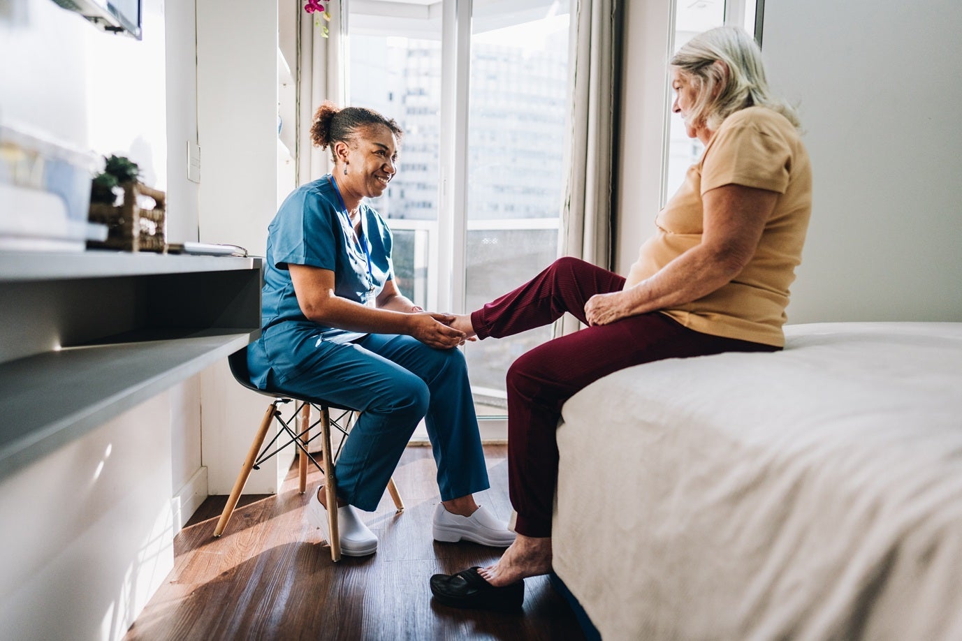 Caregiver Patient Foot-Care
